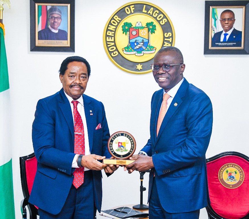 GOVERNOR SANWO-OLU RECEIVES THE PRESIDENT AND EXECUTIVE MEMBERS OF LCCI